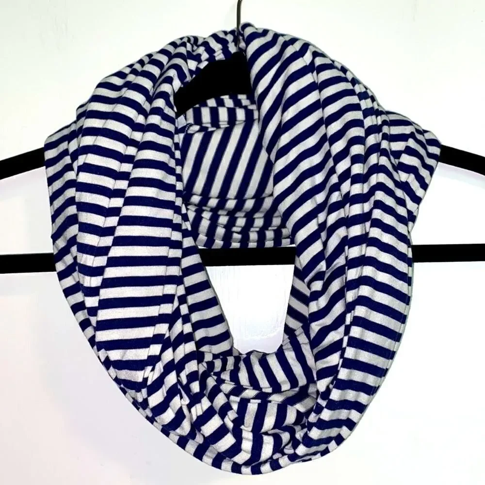 Calvin Klein navy & white stripe soft infinity